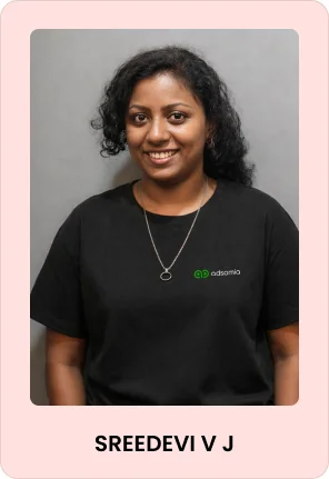 Sreedevi V J — Graphic Design + UI/UX · L1 Graduate, Faculty, Unlearn Academy Kerala