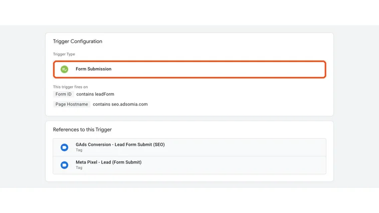 A generic GTM Form Submission trigger, the setup this guide replaces for AJAX forms